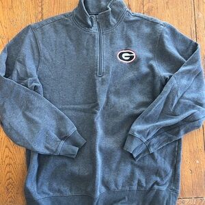 Men's Gray Quarter-Zip Sweatshirt